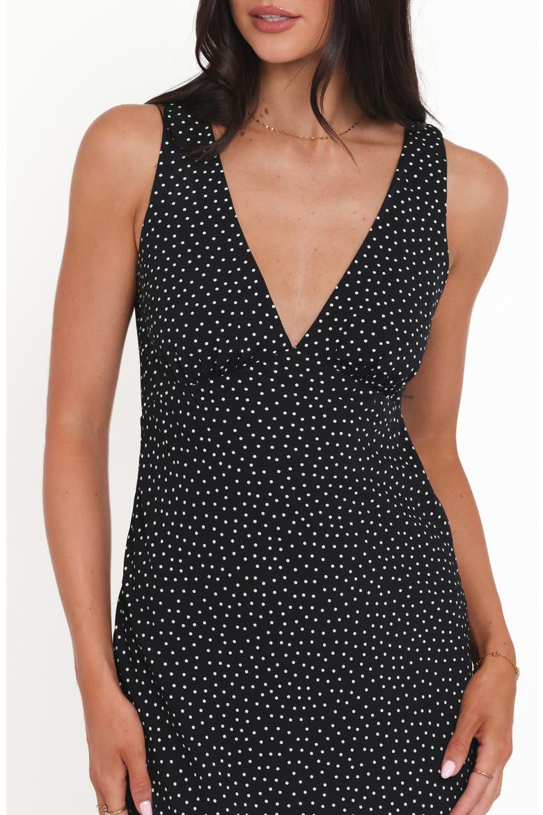 Mirae Polka Dot Maxi Dress, Alternate, color, BLACK POLKA DOT