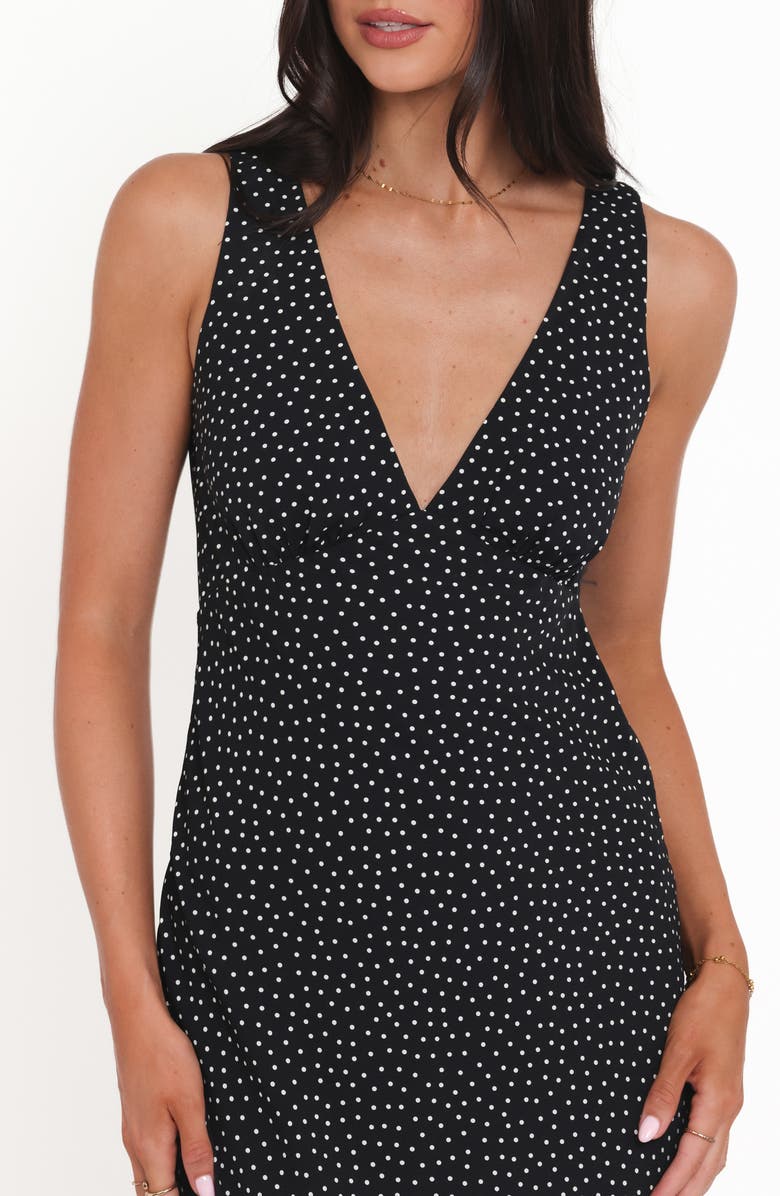 Petal & Pup Mirae Polka Dot Maxi Dress, Alternate, color, Black Polka Dot