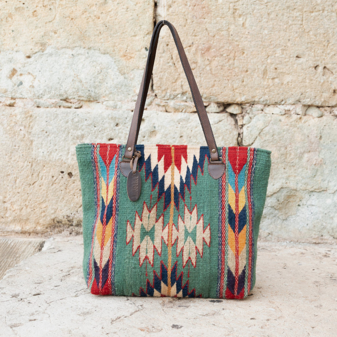 Two Worlds Tote, Alternate, color, Yellow & Emerald Green
