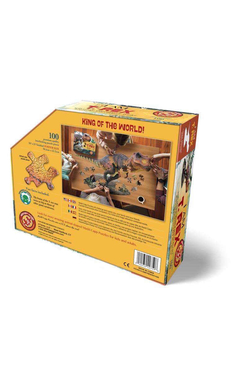 Madd Capp T. Rex 100 Piece Jigsaw Puzzle, Alternate, color, Multicolored