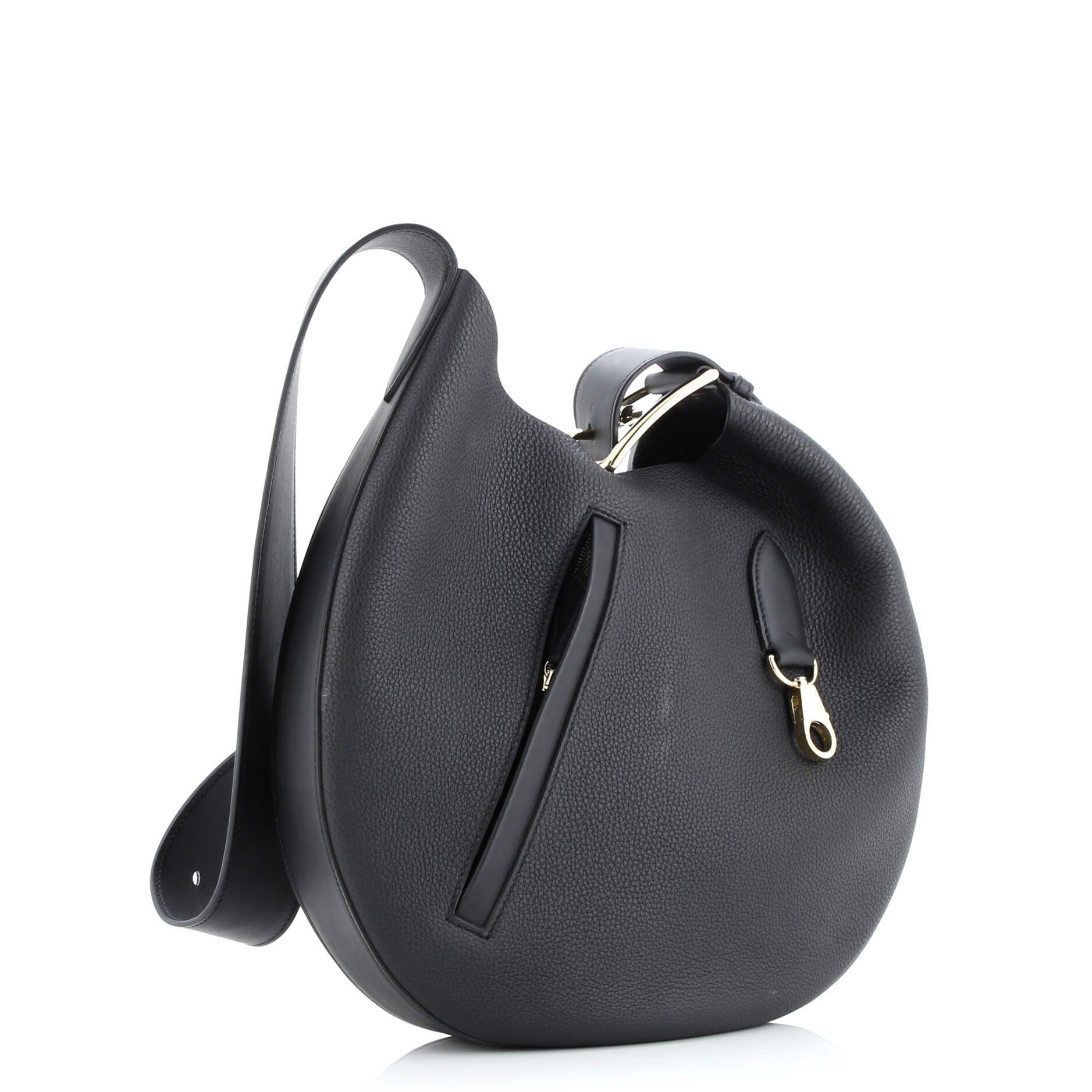 Pre-Owned Hermes Arcon Bag Togo and Swift, Alternate, color, Noir