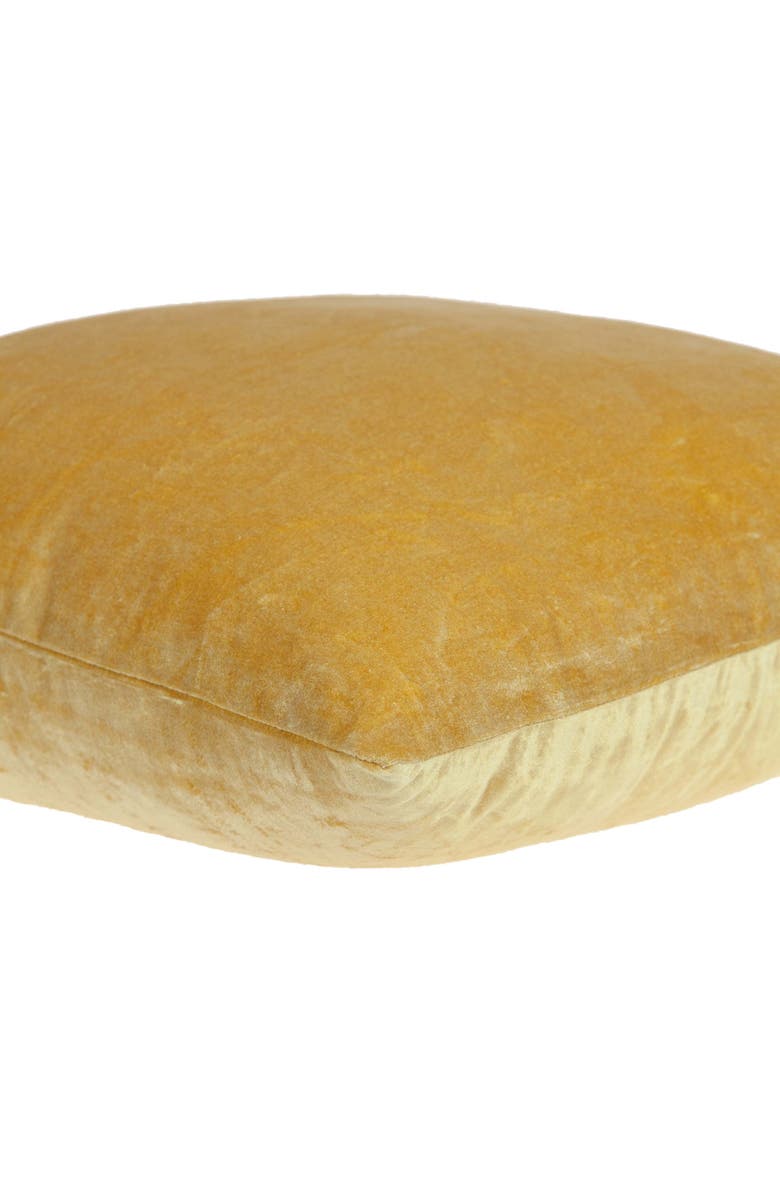PARKLAND COLLECTION Danbury Solid Throw Pillow, Alternate, color, Yellow