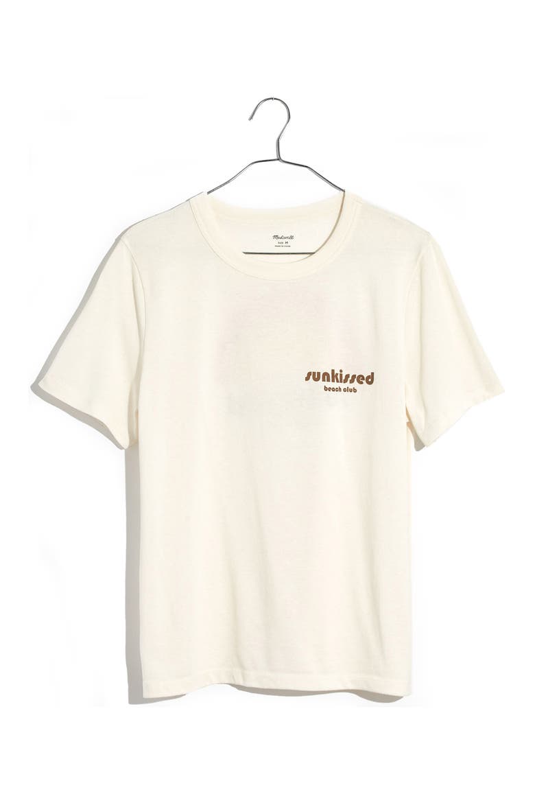 Tomboy Sunkissed Beach Club Graphic Tee, Alternate, color, BRIGHT IVORY