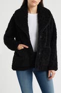 Lucky Brand Cozy Patch Pocket Faux Shearling Jacket