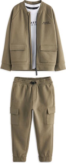TEDBAKERジャケット Baker by Ted Baker Kids' Bomber Jacket, Graphic T-Shirt