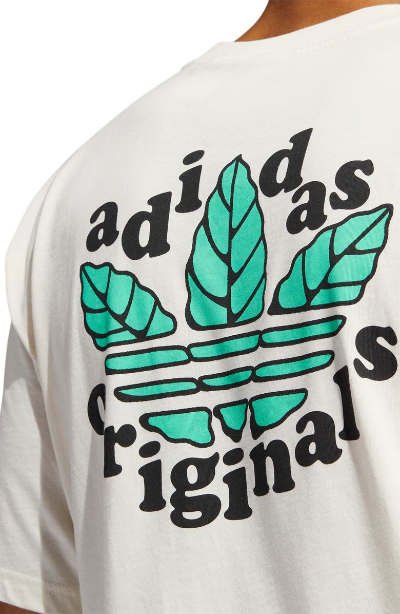 adidas Trefoil Leaves Graphic Tee, Alternate, color, 