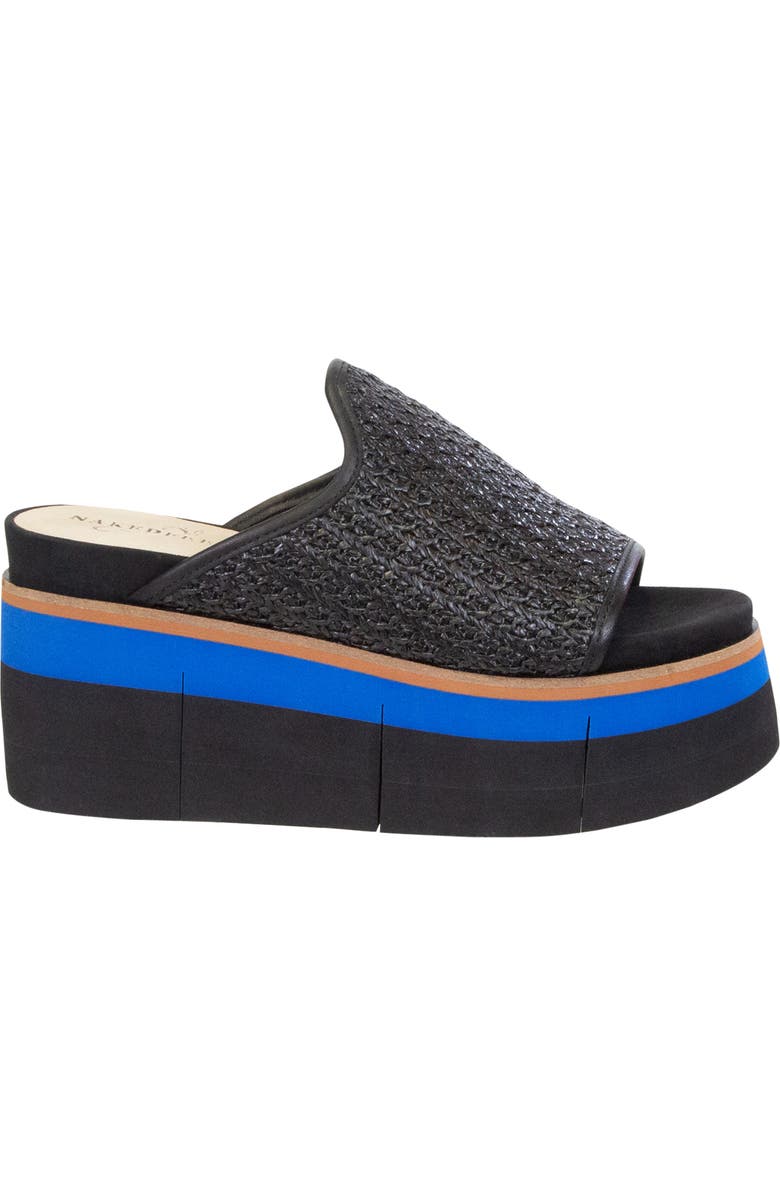 Naked Feet Flocci Platform Slide Sandal, Alternate, color,