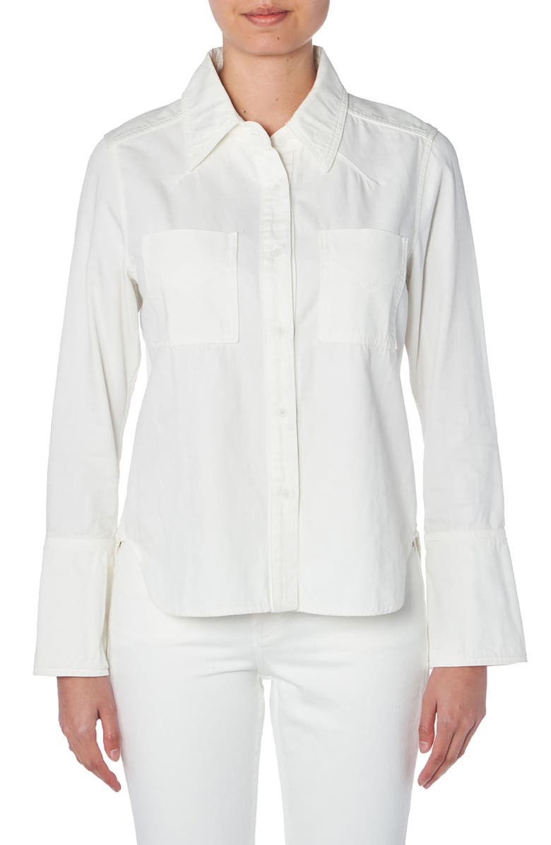 TRAVE Octavia Cotton Button-Up Shirt, Main, color, 