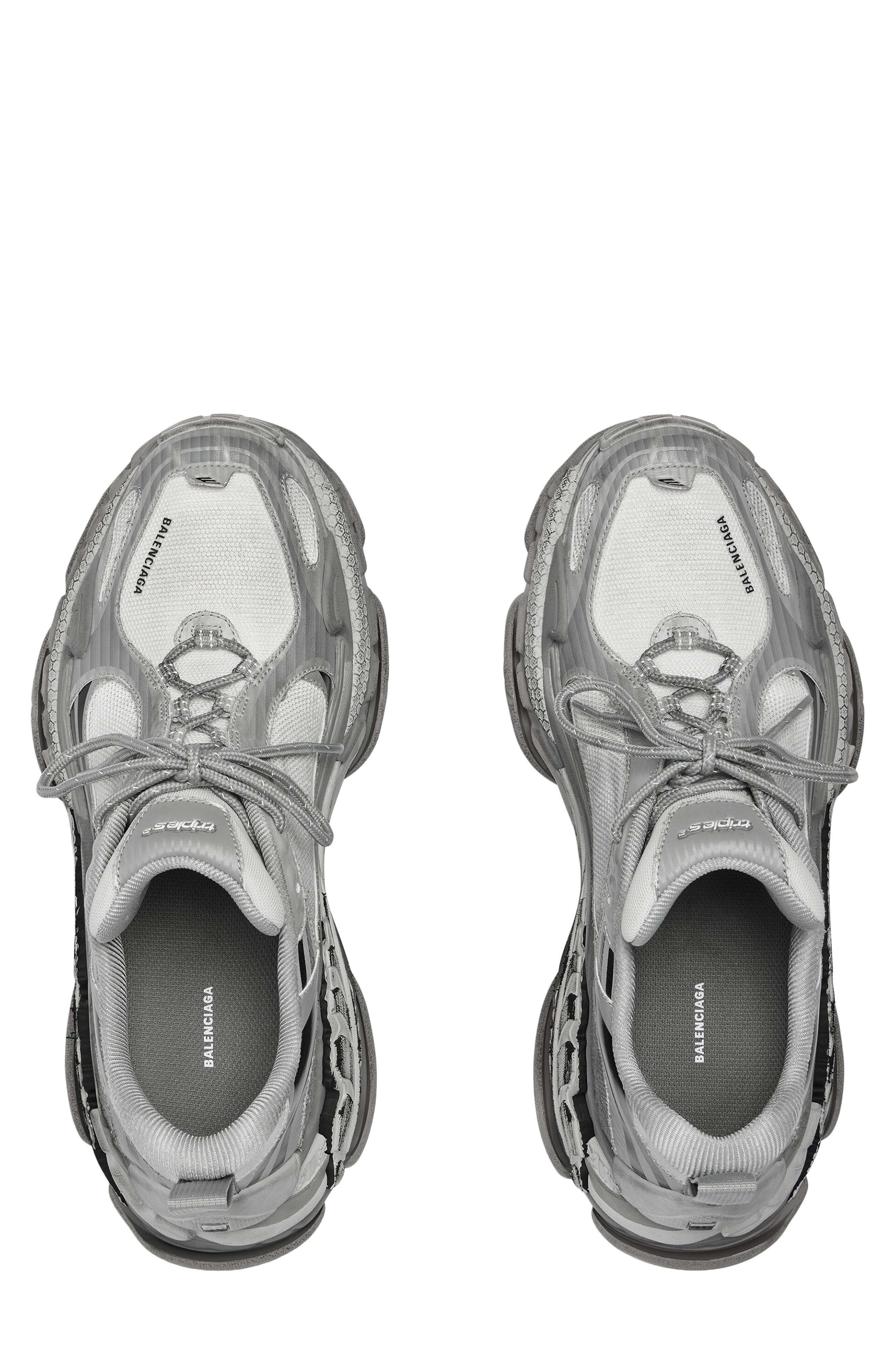 Balenciaga Triple S 2 Sneaker, Alternate, color, Gradient Grey