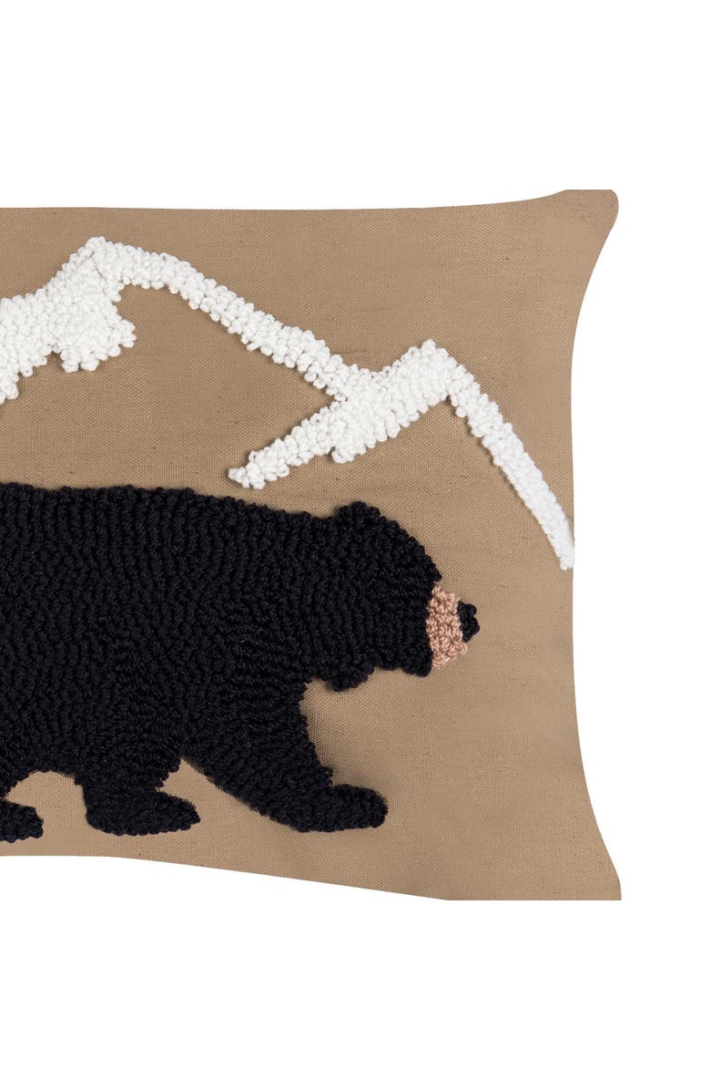 C&F Home Woodland Hooked Throw Pillows, Alternate, color, Brown