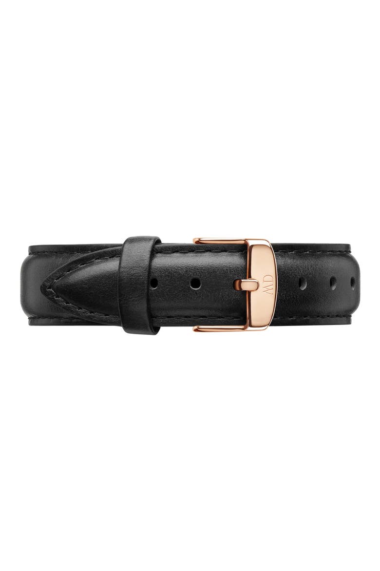 Classic Sheffield Leather Strap Watch, 36mm, Alternate, color, ROSE GOLD/ EGGSHELL