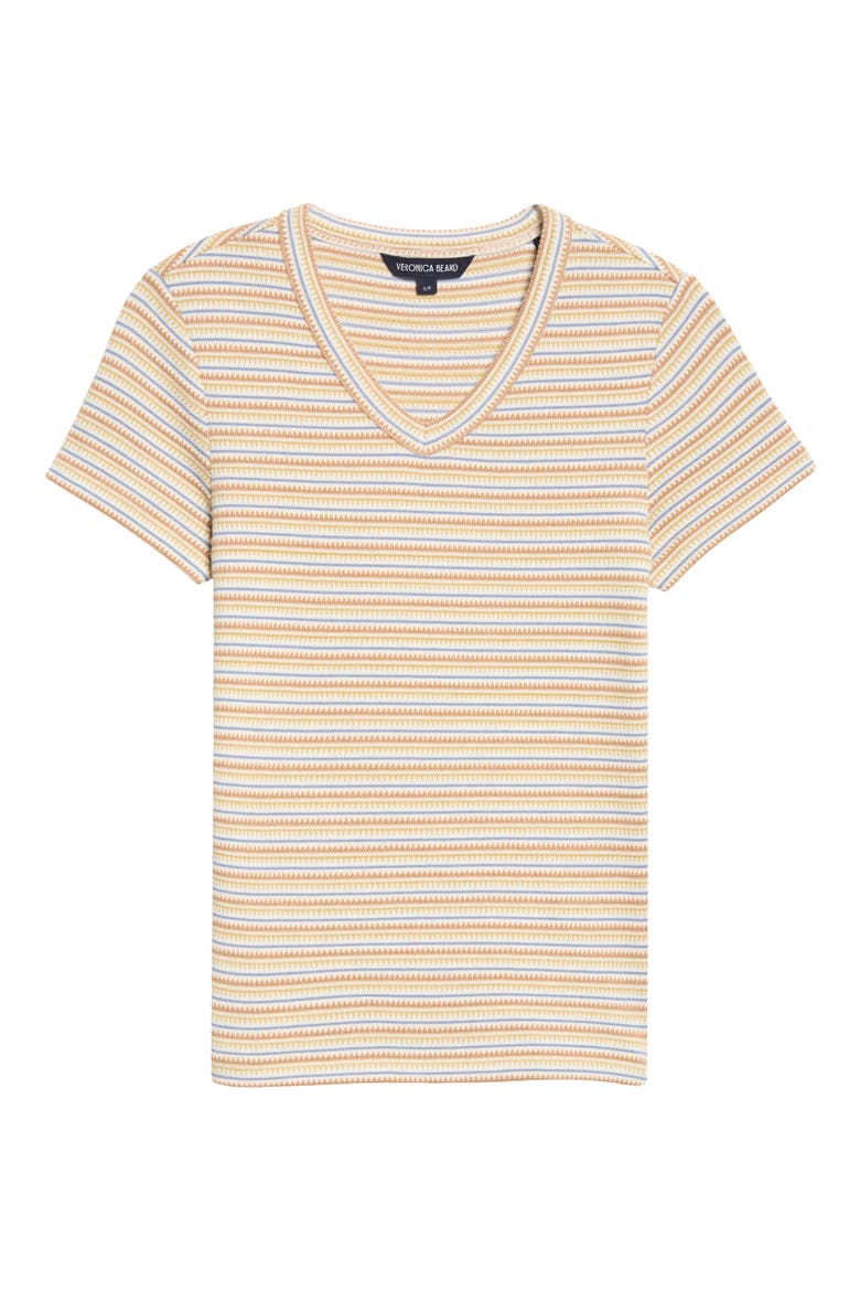 Devin V-Neck T-Shirt, Alternate, color, RUST MULTI