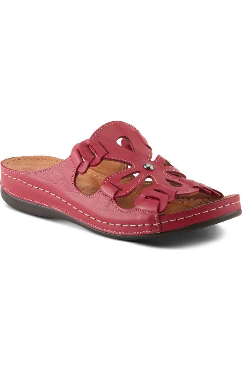 Spring Step Mezera Sandal, Main, color, Red