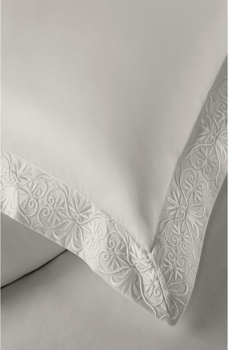 Pure Parima Egyptian Cotton Sateen Embroidered 3-Piece Ariane Duvet Cover Set, Alternate, color,