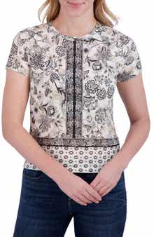 Lucky Brand Floral Cotton & Modal T-Shirt