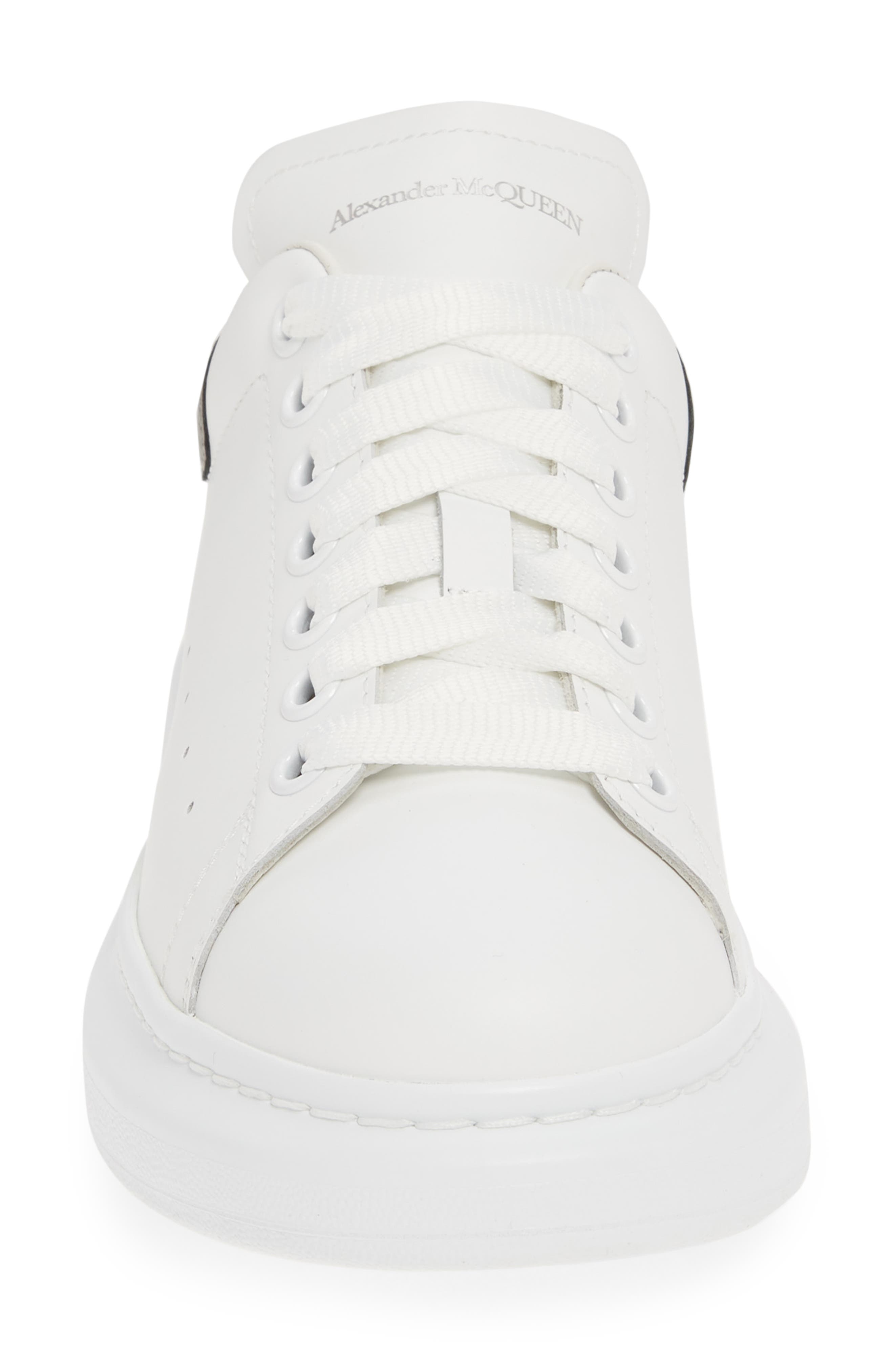 McQueen Oversized Sneaker, Alternate, color, White/ Black Pearl
