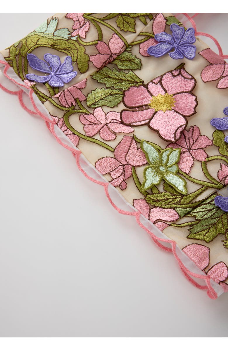 Marlo Kids Bonnie Sleeve Embroidered Top, Alternate, color, Floral