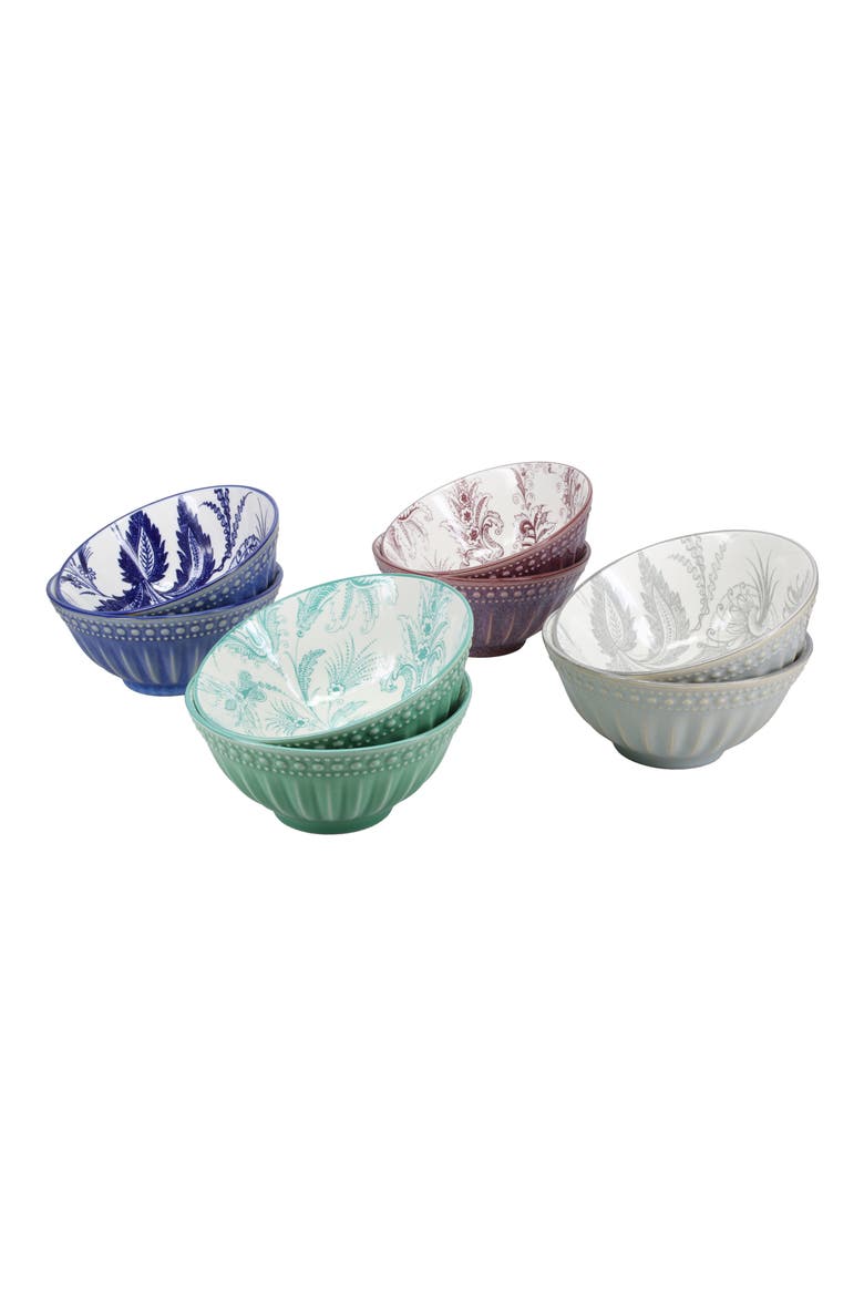 Sonata 4-Piece Assorted Ceramic Bowl Set, Main, color, MULTI