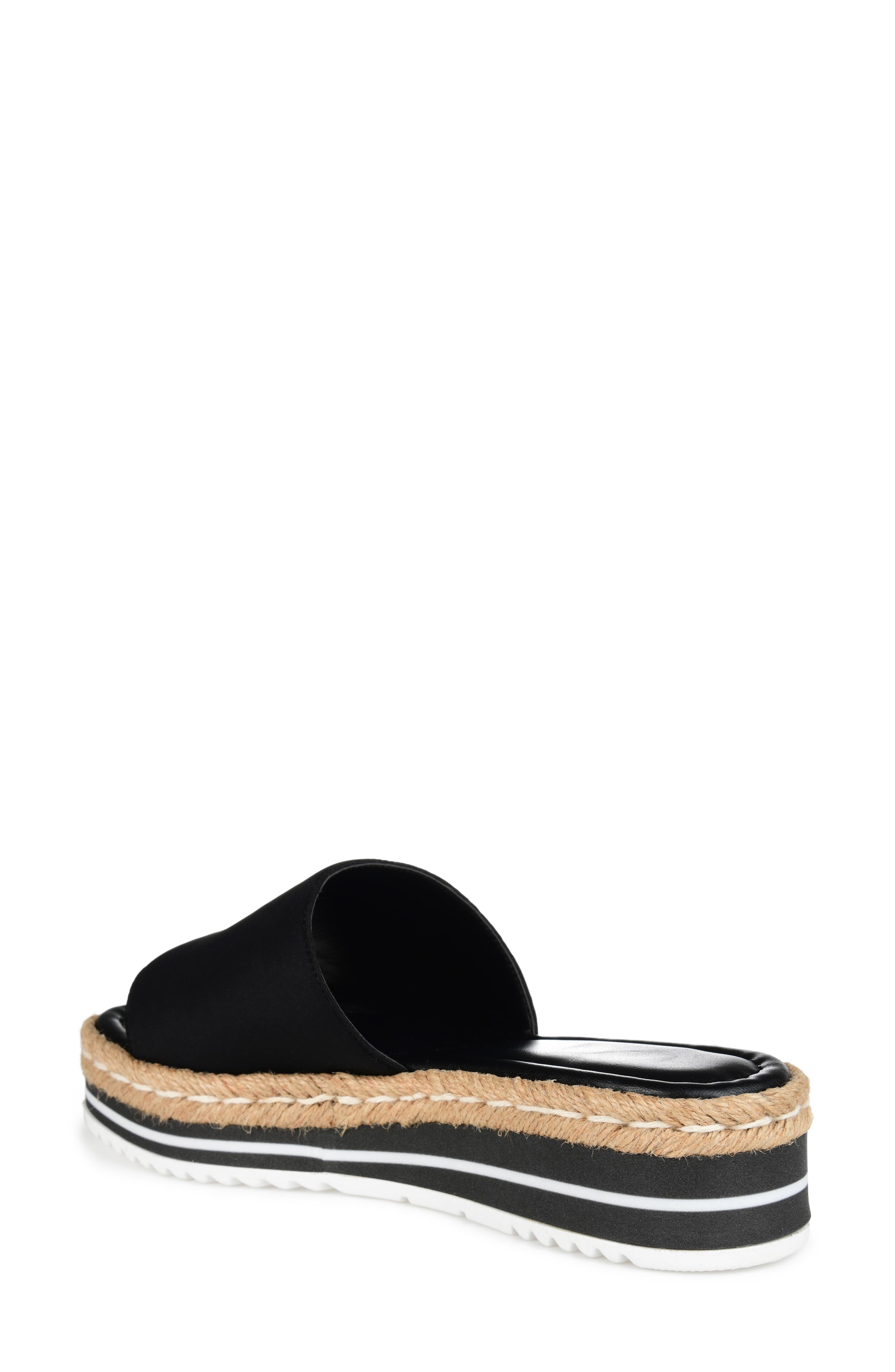 Journee Collection Rosey Wedge Sandal, Alternate, color, Black