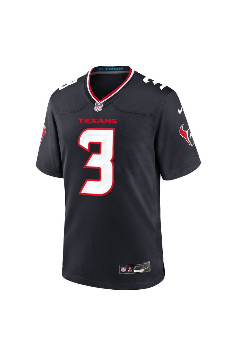 Men's Nike Tank Dell Navy Houston Texans Game Jersey, Alternate, color, Navy