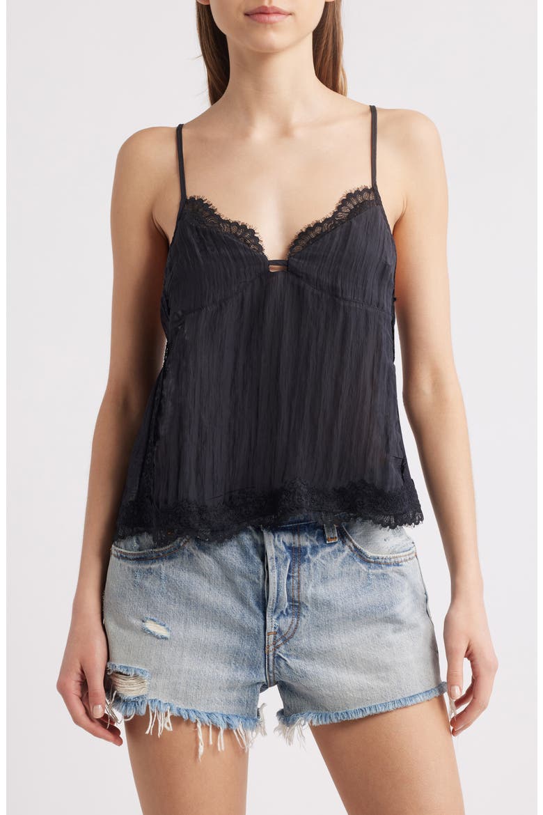 Eye Candy Open Back Lace Trim Camisole (Women) | Nordstromrack