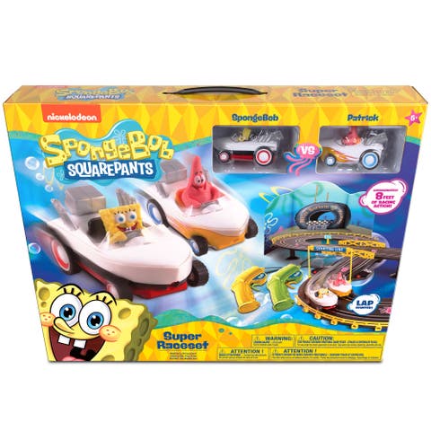 Spongebob Squarepants Hot Boat Rc Slot Car Race Set
