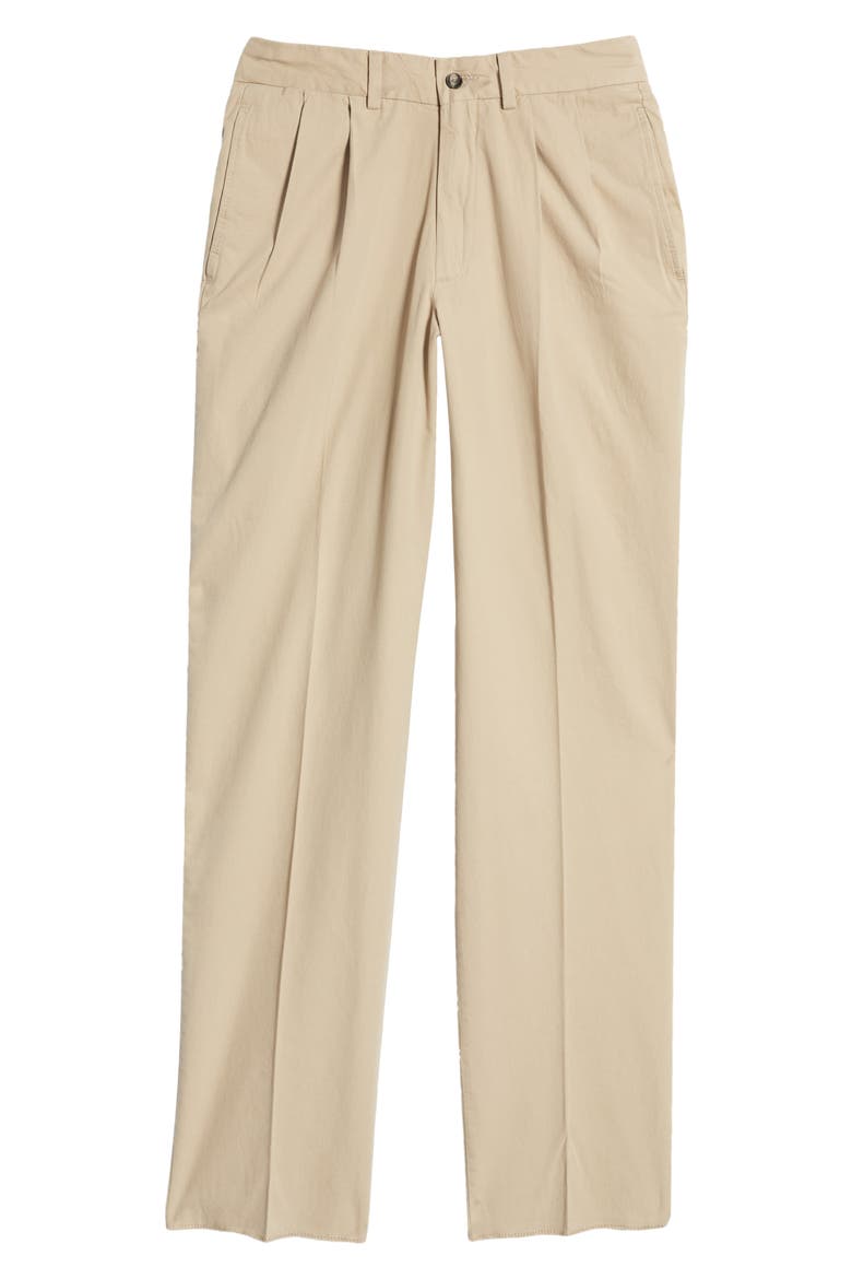 Men's Charleston Pleated Chino Pants, Alternate, color, KHAKI