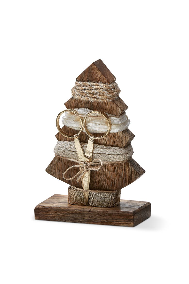 Champagne Tree Ribbon and Scissor Set Taupe Brown Ribbons, Main, color, Brown