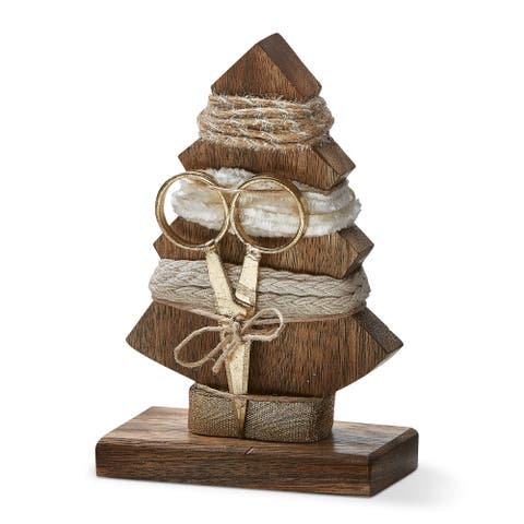 Champagne Tree Ribbon and Scissor Set Taupe Brown Ribbons