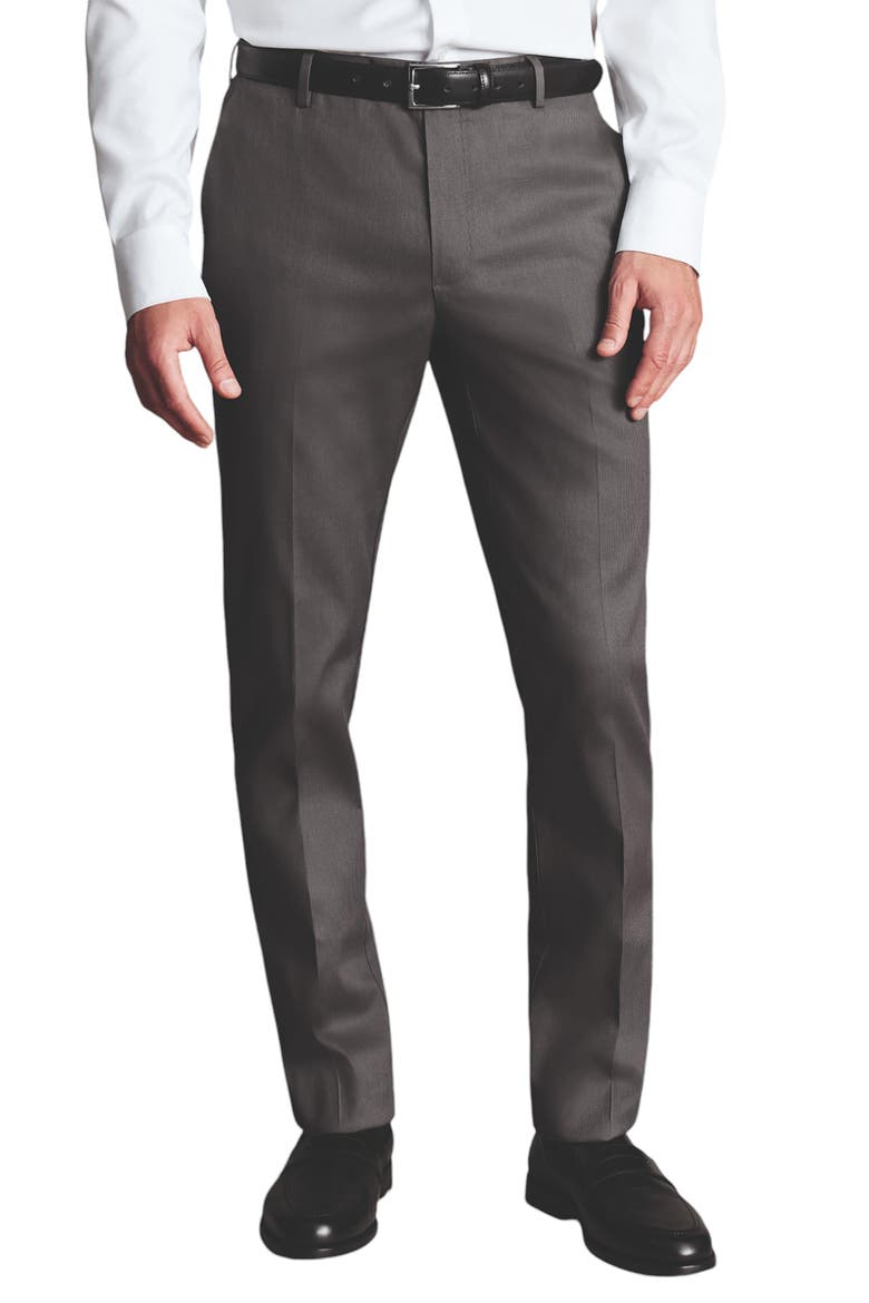 Slim Fit Smart Texture Pants, Alternate, color, Charcoal Grey