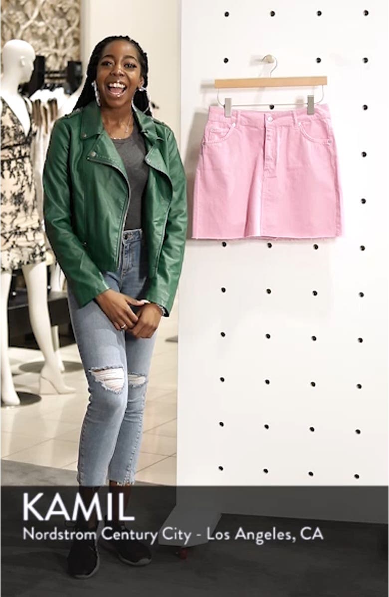 MOTO High Waist Denim Skirt, sales video thumbnail