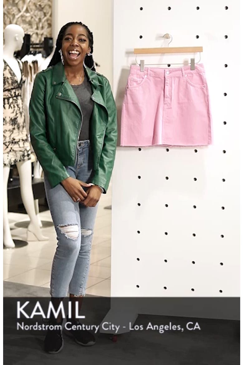 MOTO High Waist Denim Skirt video