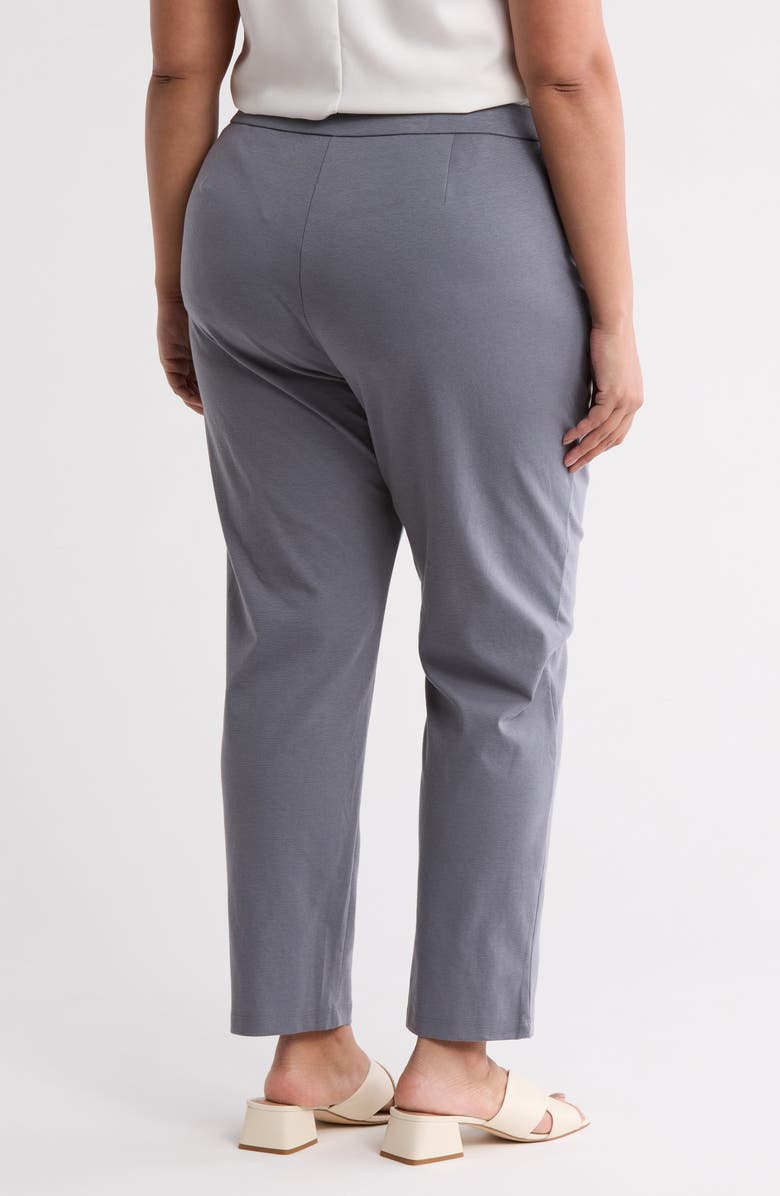 Eileen Fisher High Waist Slim Ankle Pants, Alternate, color, Steel