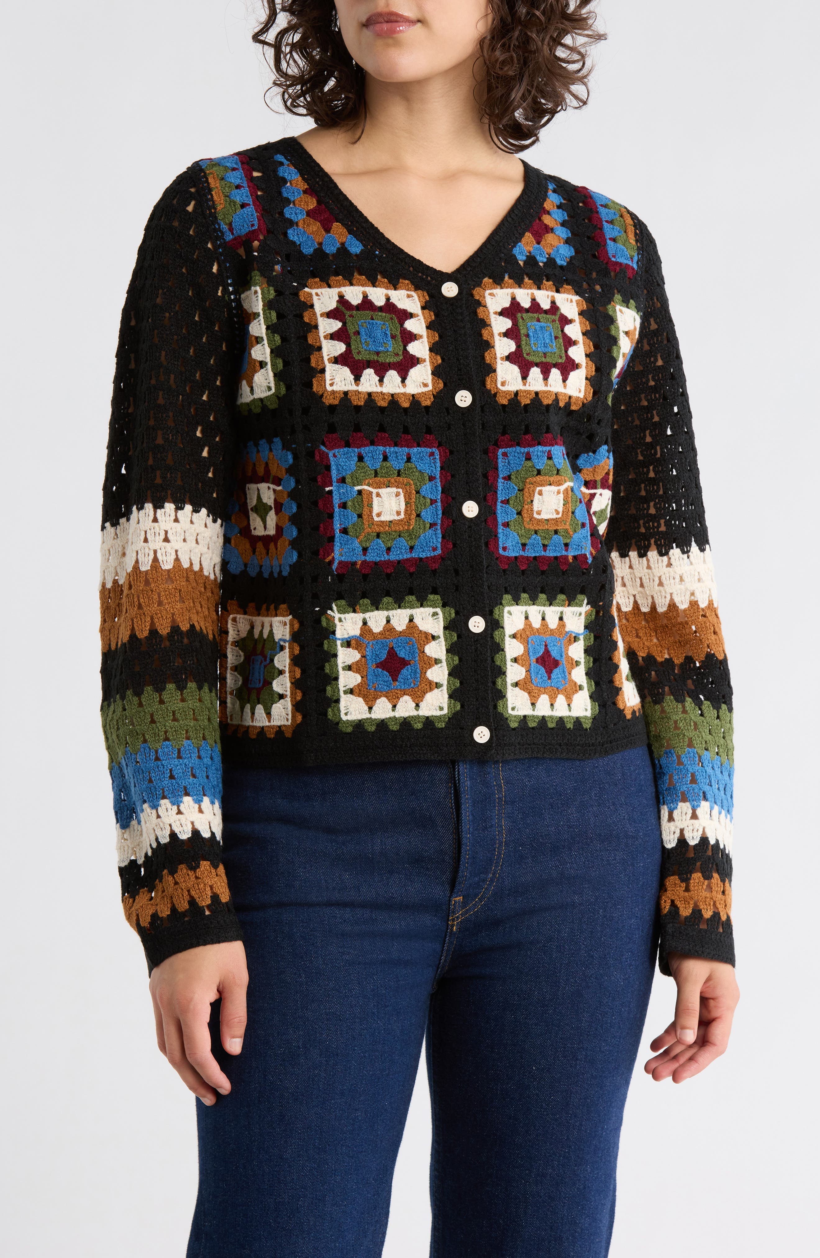 Forgotten Grace Crochet Sweater Cardigan