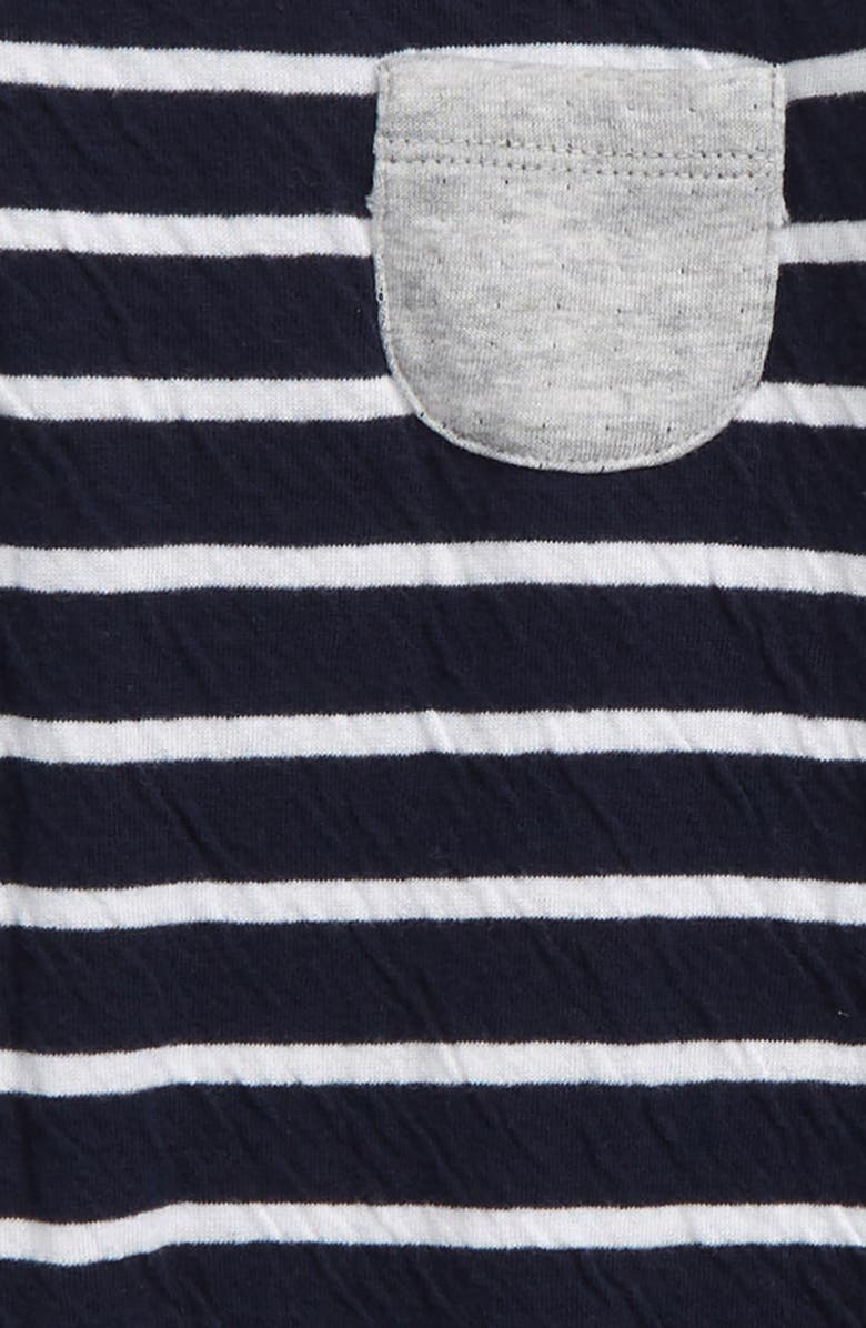 Nordstrom Baby Stripe Raglan Romper, Alternate, color,