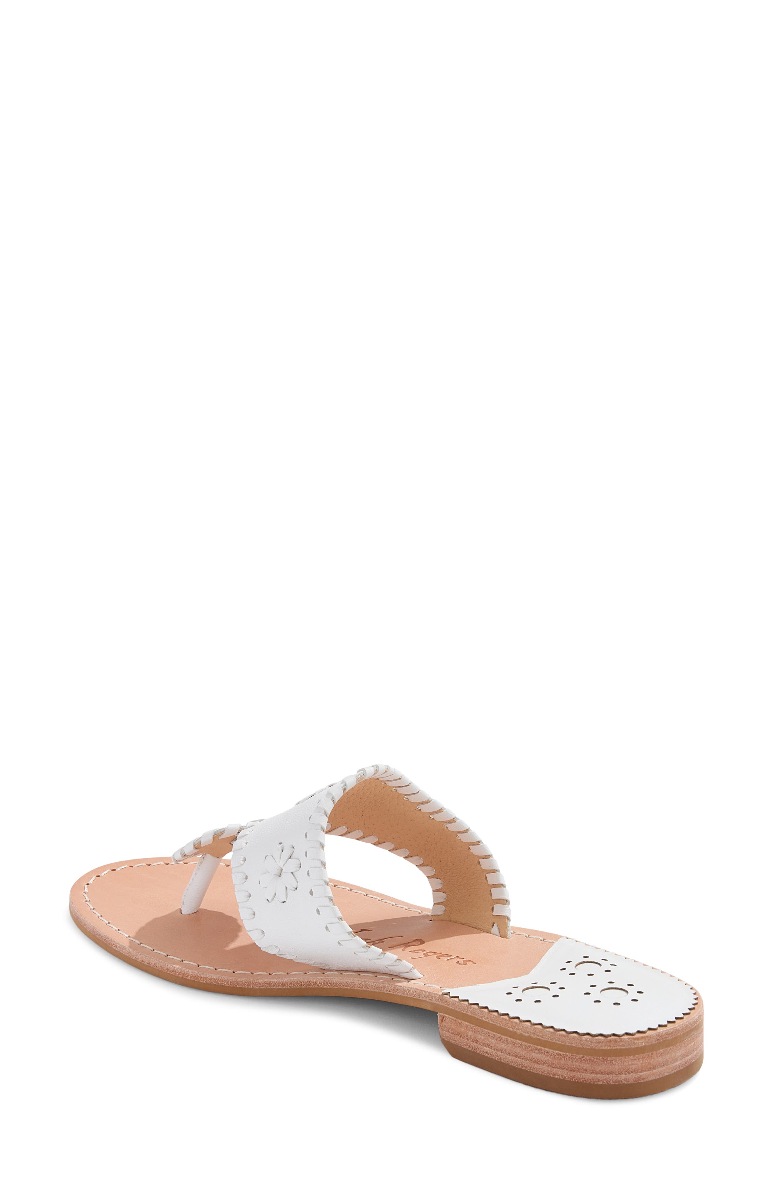 Jacks Flat Sandal, Alternate, color, WHITE/ WHITE