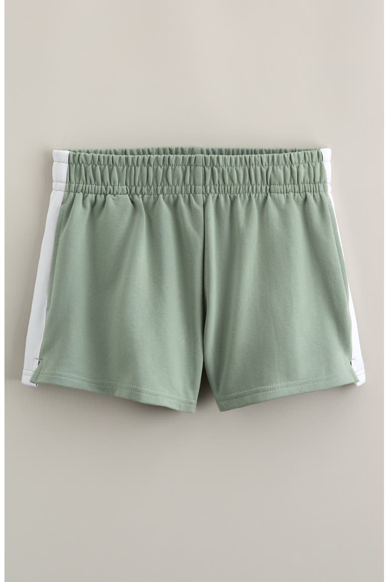 Kids' Vibe Check Cotton Blend Terry Shorts, Main, color, GREEN LILYPAD