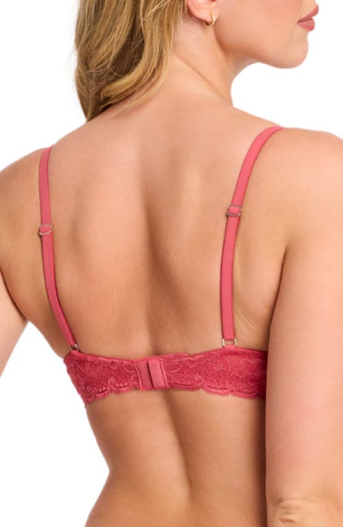 Montelle Intimates Flirt Lace Underwire Demi Bra In Spiced Coral
