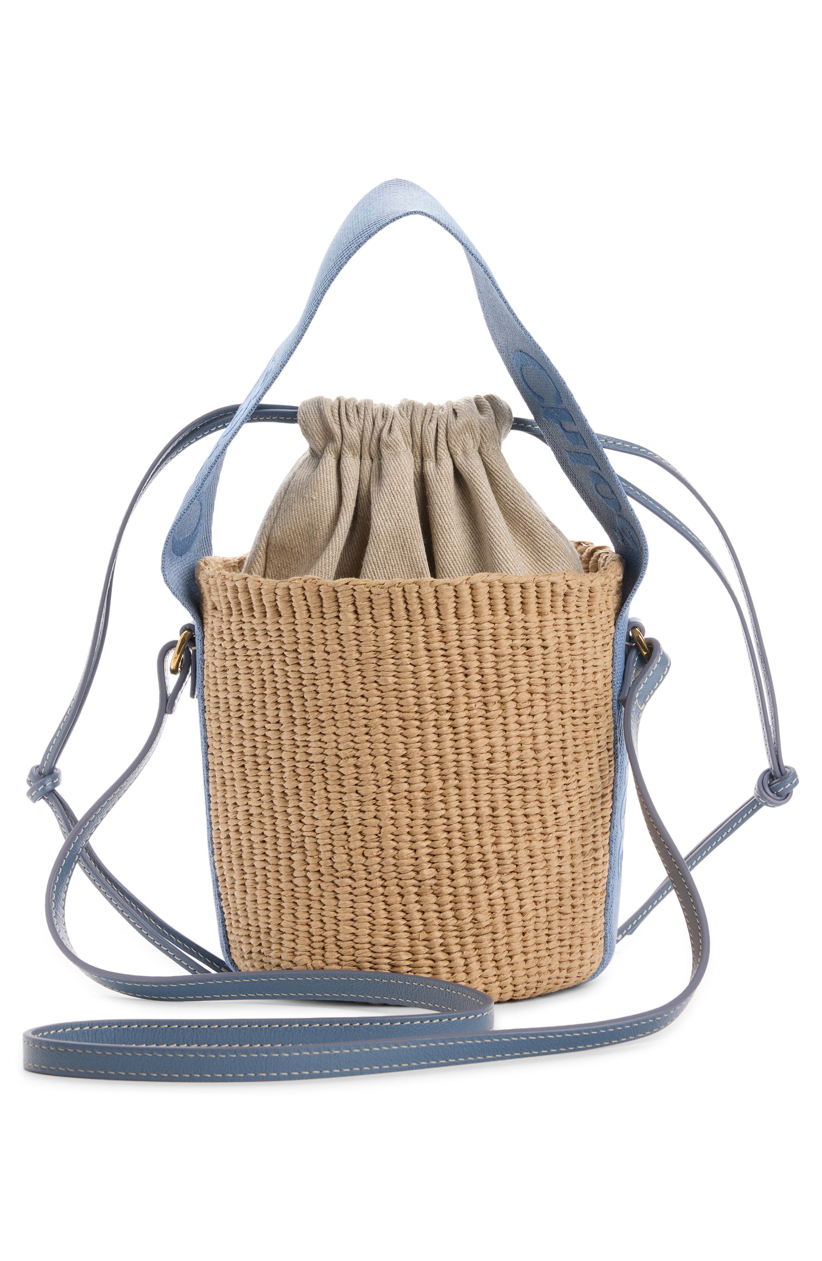 Small Woody Basket Bucket Bag, Alternate, color, ASHES BLUE