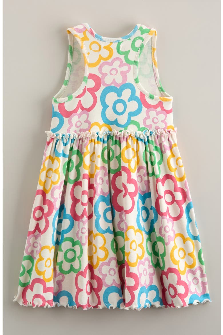 Kids' Print Racerback Dress, Alternate, color, IVORY EGRET PAINTED DAISY