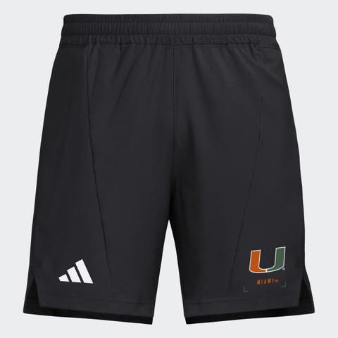 Men's adidas  Black Miami Hurricanes D4T Shorts