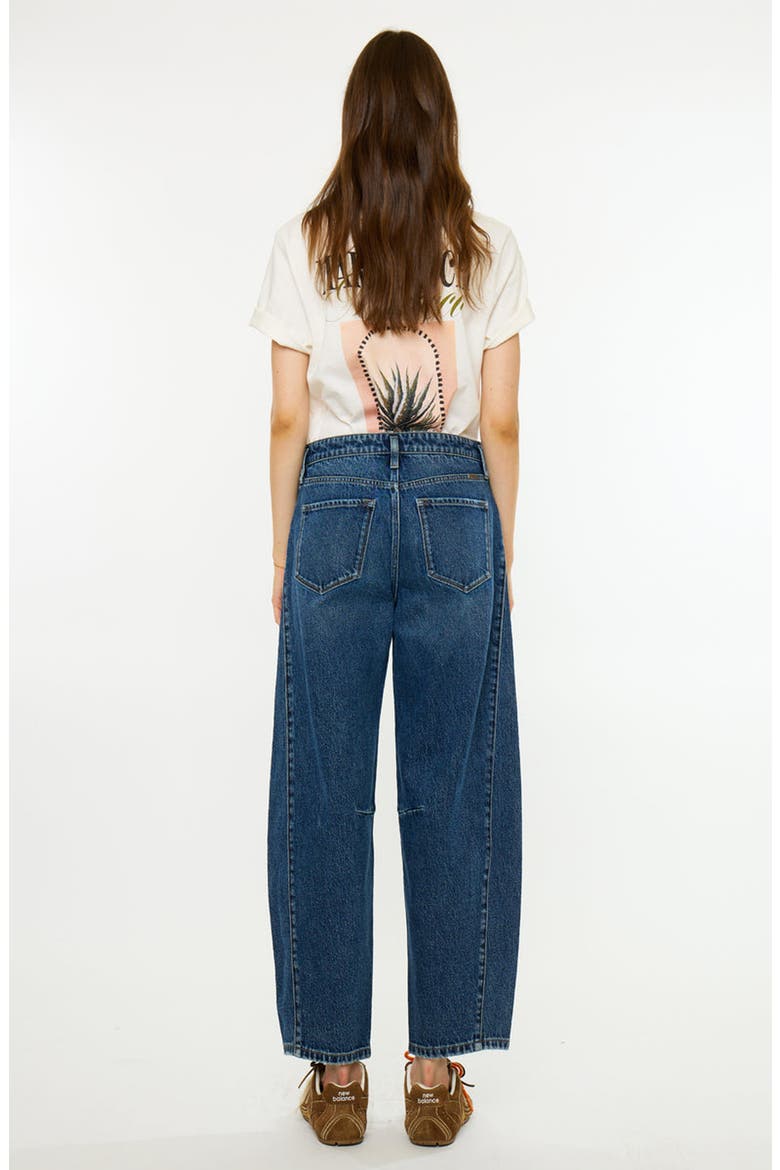 Naya Essentials Low Slung Horseshoe Jeans, Alternate, color, Dark Wash