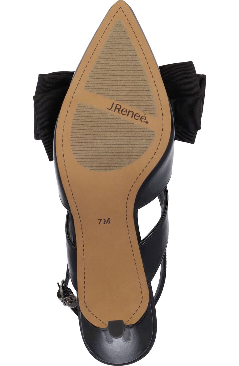J. Reneé Morigen Slingback Pointed Toe Pump, Alternate, color, Black