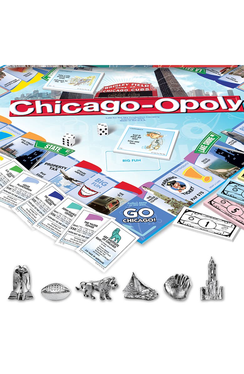 Late for the Sky Chicagoopoly Monopoly Board Game, Alternate, color, Multicolored