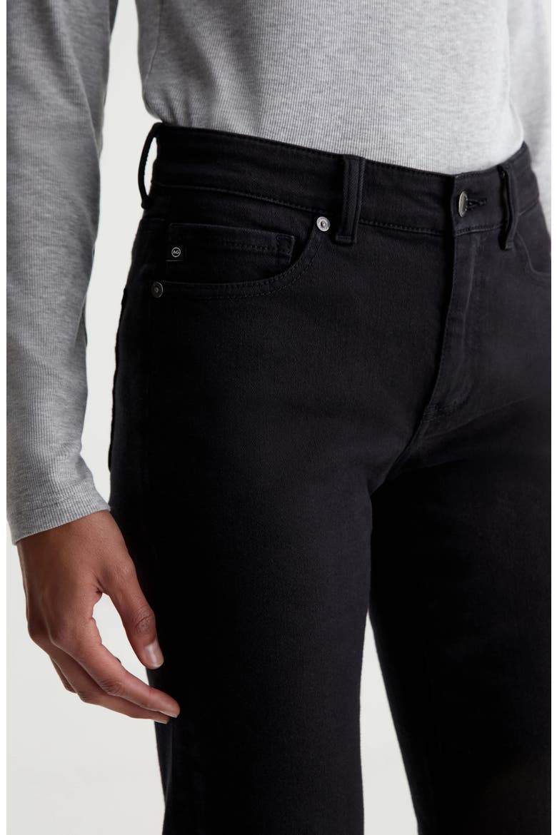 Sandra Low Rise Slim Straight Leg Jeans, Alternate, color, SUPER BLACK