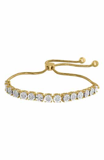 EFFY Two-Tone Bright Cut Diamond Slider Bracelet - 0.09ct.