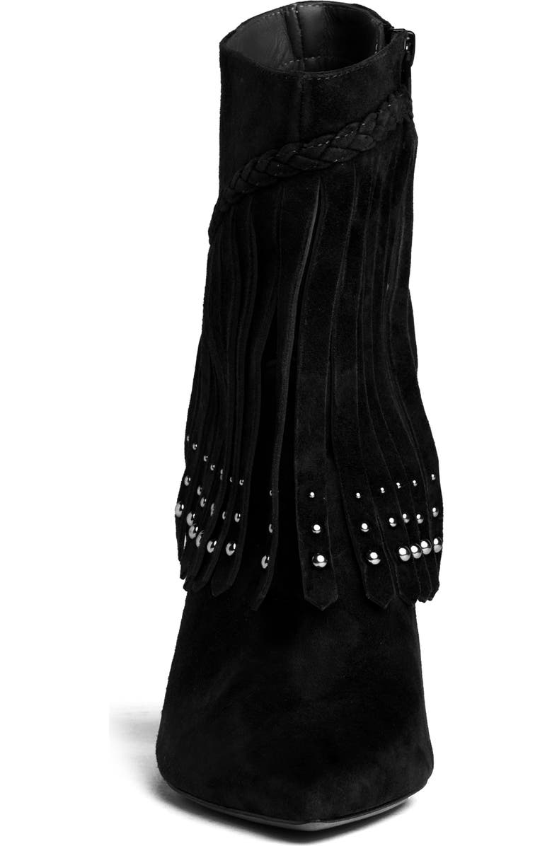 BEAUTIISOLES Tal Fringe Bootie, Alternate, color, Black