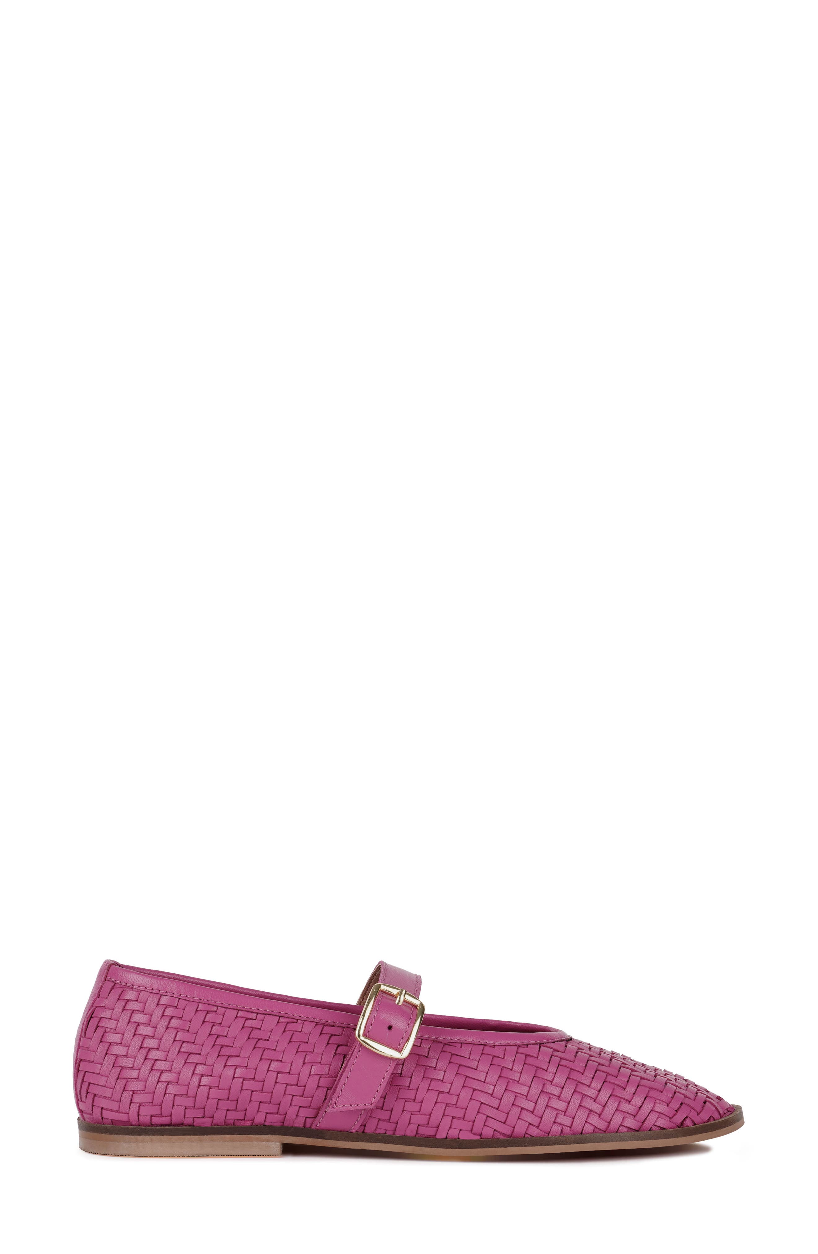 Nazuka Woven Mary Jane Ballet Flat, Alternate, color, FUSHIA