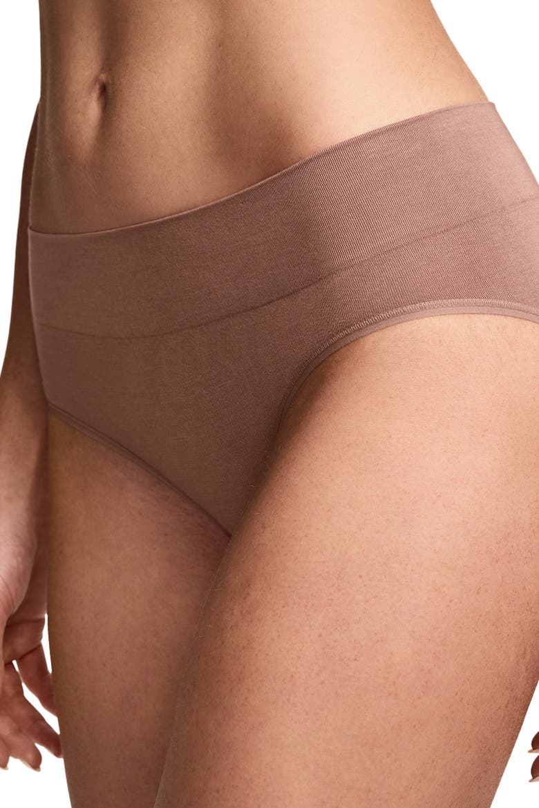 Women's Seamfree Comfort Waist Hipster, Alternate, color, Almond