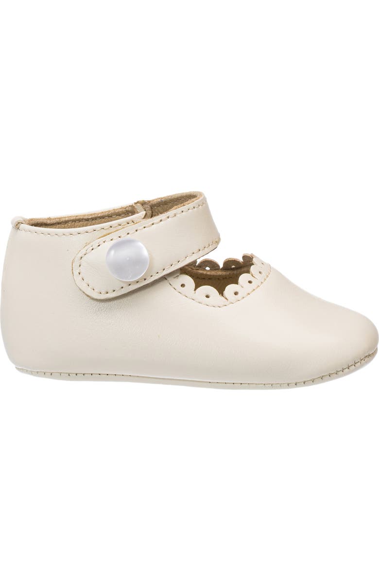 Elephantito Mary Jane Crib Shoe, Alternate, color, Bone